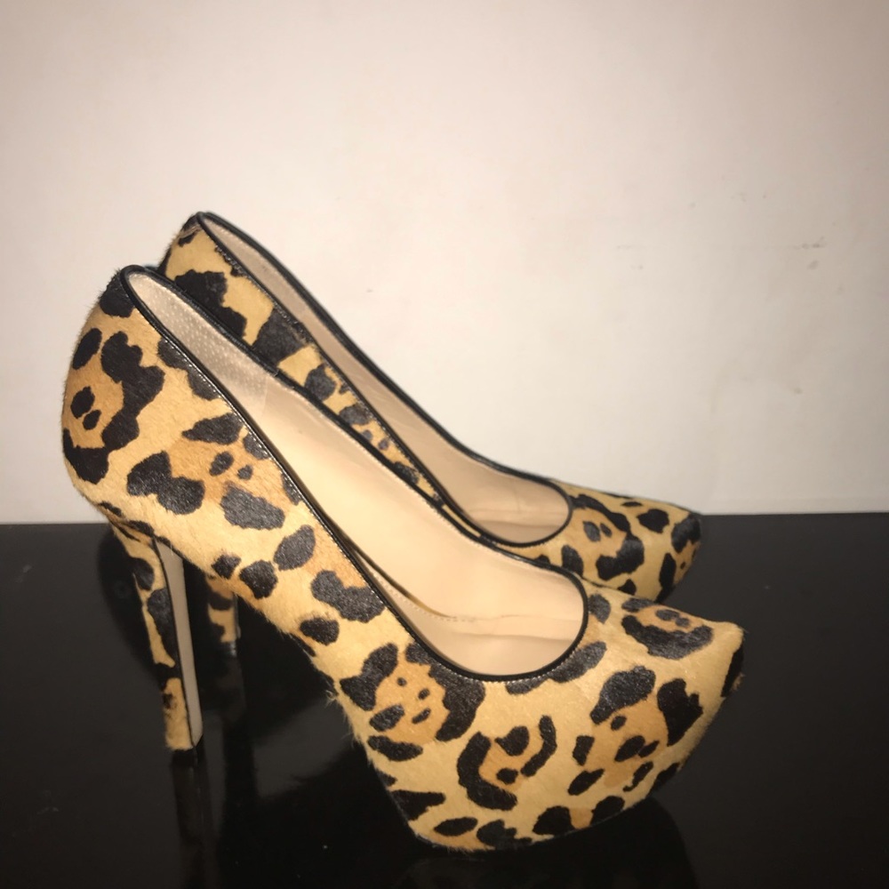 Jessica Simpson Women Leopard Pony Heels